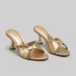 Golden Stiletto Heels For Women