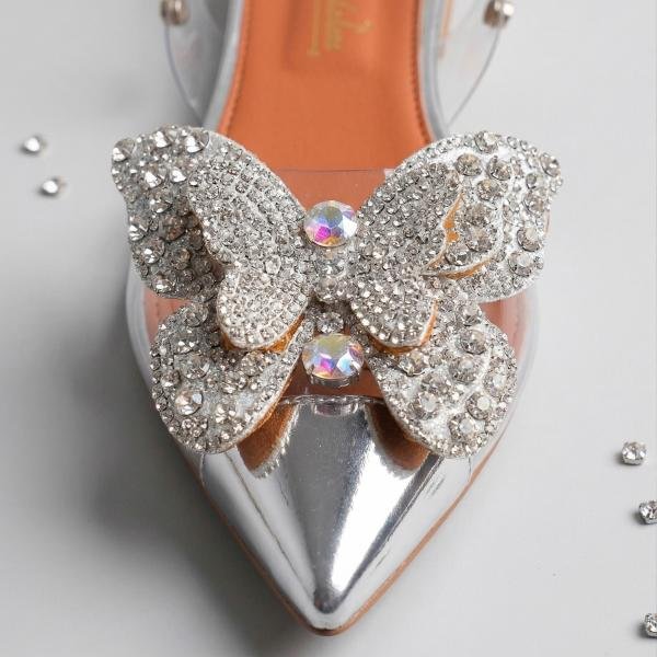 Butterfly Transparent Cinderella Sandals