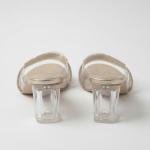 Step into elegance with Golden Transparent Heels for Womens, the perfect combination of style, sophistication, and comfort.