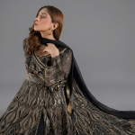 Embellished Black Angrakha Set