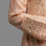 Embellished Peach Anarkali Set