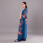 Midnight Azure Rose Suit