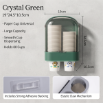 Disposable Cup Cup Taker Household Wall-Mounted Paper Cup Holder Dust-Proof Punch-Free Cup Storage Rack