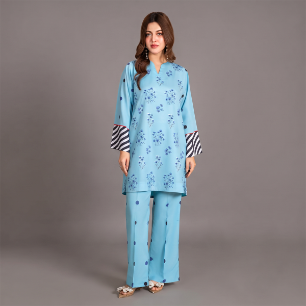 Sky Blossom Printed Co-Ord Set