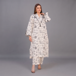 Ivory Noir Printed Co-Ord Set
