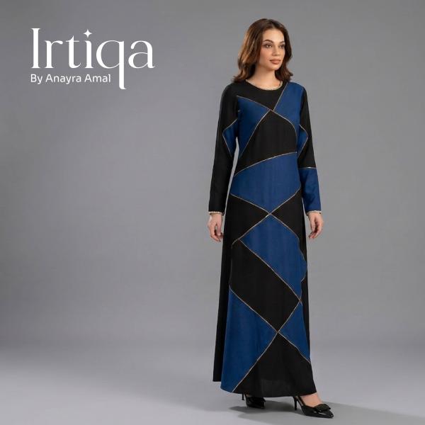 Geometric Midnight Harlequin Patchwork Maxi Gown