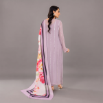 Lavender Embellished Tunic and Printed Dupatta Set