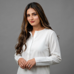 Chic Ivory High-Low Tunic Co-Ord Set