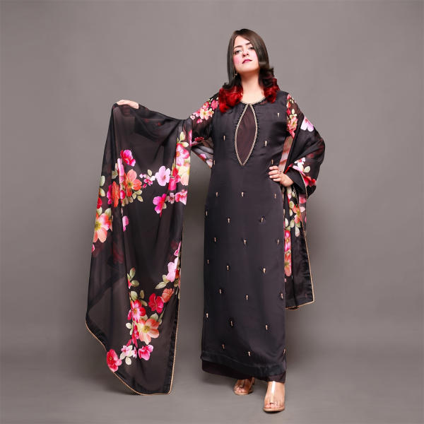Black Floral Dress