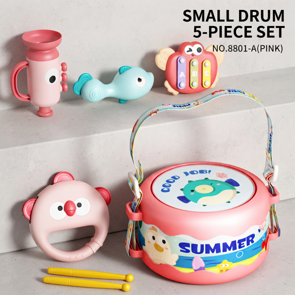 Baby Educational Early Education Rattle Hand Beat Drum