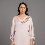 Elegant Botanical Print Kaftan