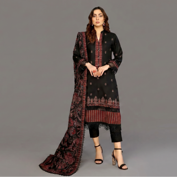 Black Embroidered Co-ord Set