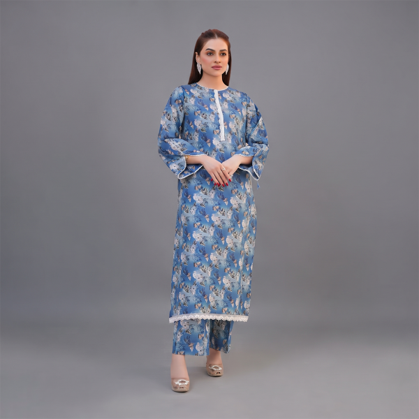 Azure Blossom Printed Co-Ord Set