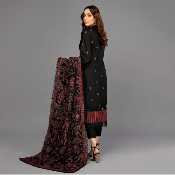 Black Embroidered Co-ord Set