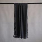 Noir Chiffon Scarf