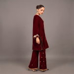 Royal Garnet Velvet Suit