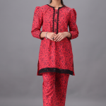 Crimson Charm Printed Co-Ord Set for Girls