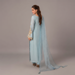 Powder Blue Celestial Embroidered Suit
