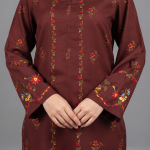 Burgundy Bloom Embroidered Co-Ord Set