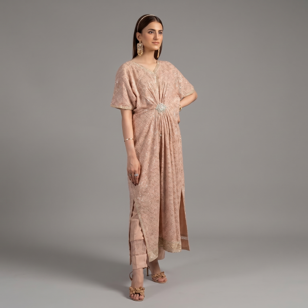 Rose Gold Sequined Kaftan
