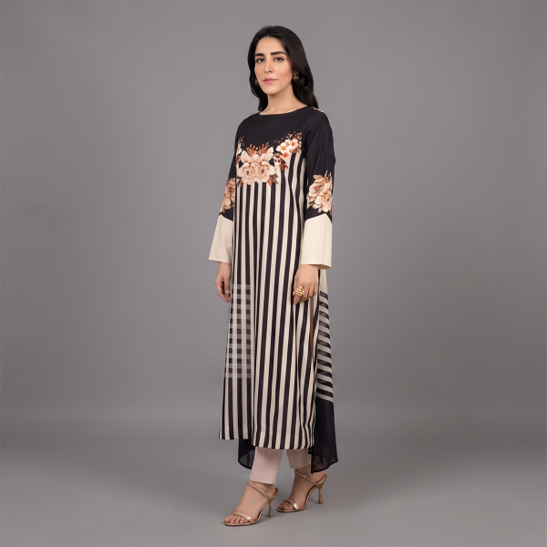 Bloom Striped Printed 3-Piece Suit