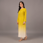 Ombré Yellow Tunic and Trouser Set