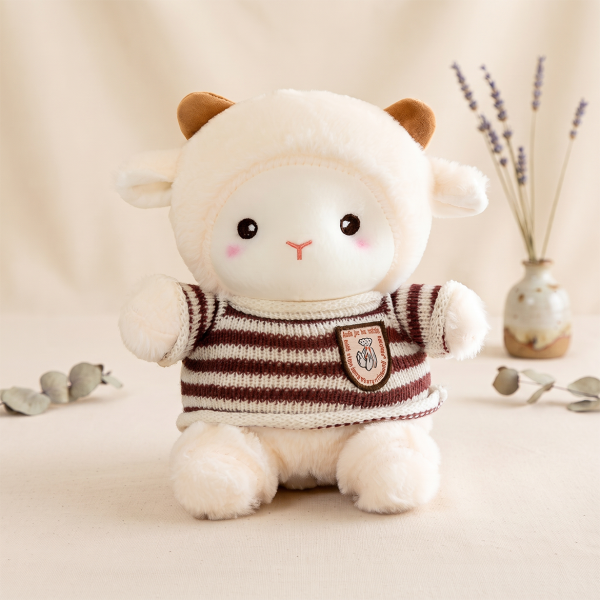 cute lamb doll plush toy