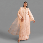 Peach Organza Luxe 3-piece festive