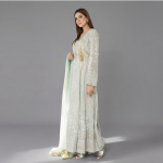 Mint Embroidered Angrakha Set