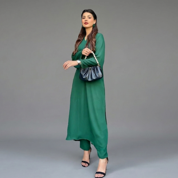 Minimalist Forest Green Co-ord Set
