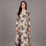 Beige Floral Maxi