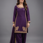 Royal Amethyst Embroidered 3-Piece Suit