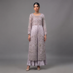 Lavender Embellished Front-Open