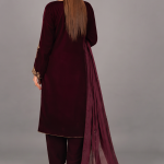 Imperial Wine Embroidered 3-Piece Suit