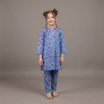 Azure Blossom Printed Kurta & Trouser