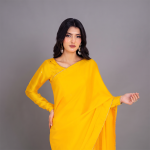 Sunlit Marigold Grace Drape Saree