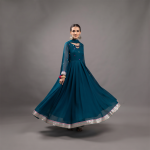 Teal Blue Anarkali Suit