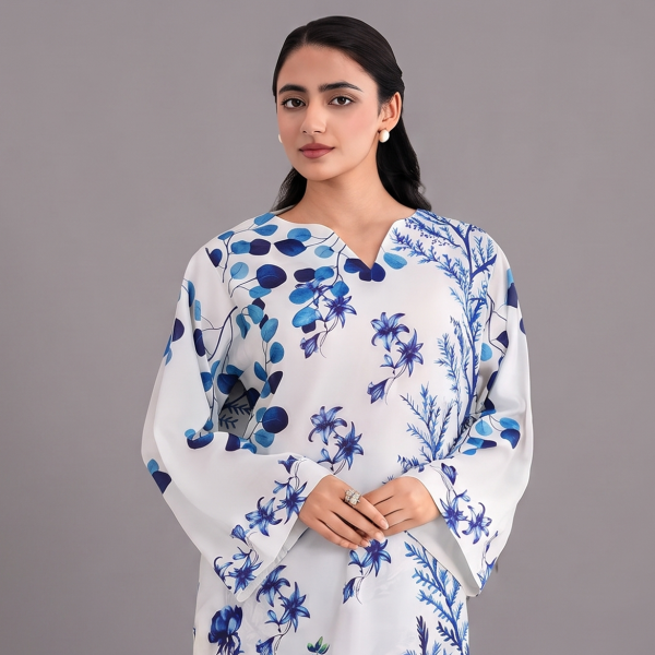 Blue Porcelain Bloom Suit