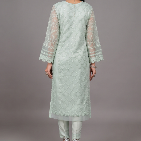 Mint Whisper Embroidered Luxury