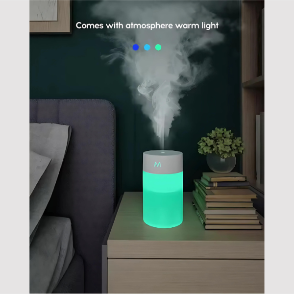 Mini Air Humidifier– Portable USB Cool Mist Diffuser for Home & Office