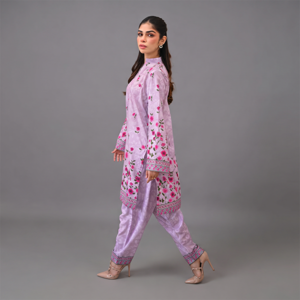 Blush Garden Floral Printed 2-Piece Lawn Suit