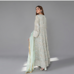Mint Embroidered Angrakha Set