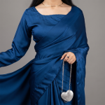 Midnight Cobalt Satin Elegance