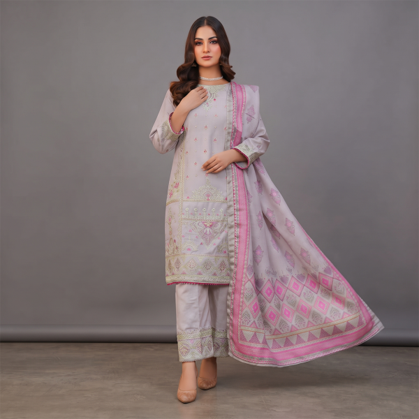 Blush Pearl Embroidered Luxe 3-Piece Suit