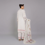 Ivory Floral Embroidered Lawn Coordinate Set