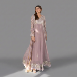 Embellished Mauve Anarkali Maxi Set