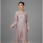 Embellished Mauve Anarkali Maxi Set