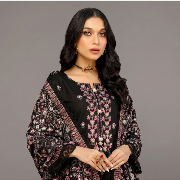 Midnight Black Embroidered Co-ord Set