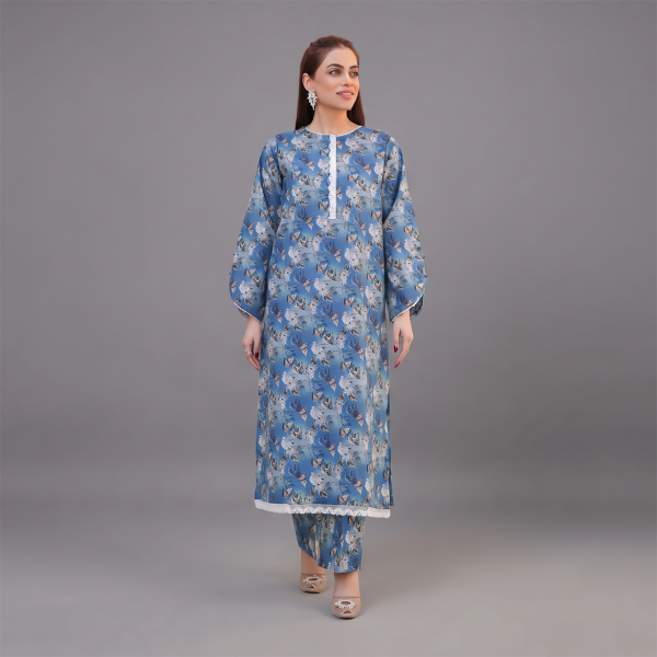 Azure Blossom Printed Co-Ord Set