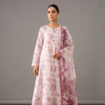 Blush Floral Elegance Printed Lawn Suit